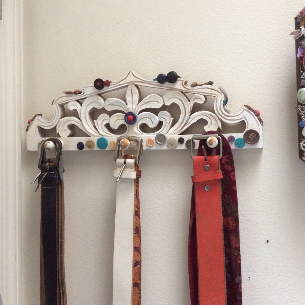 Wood Handmade Coat Hook Button peg Hanger